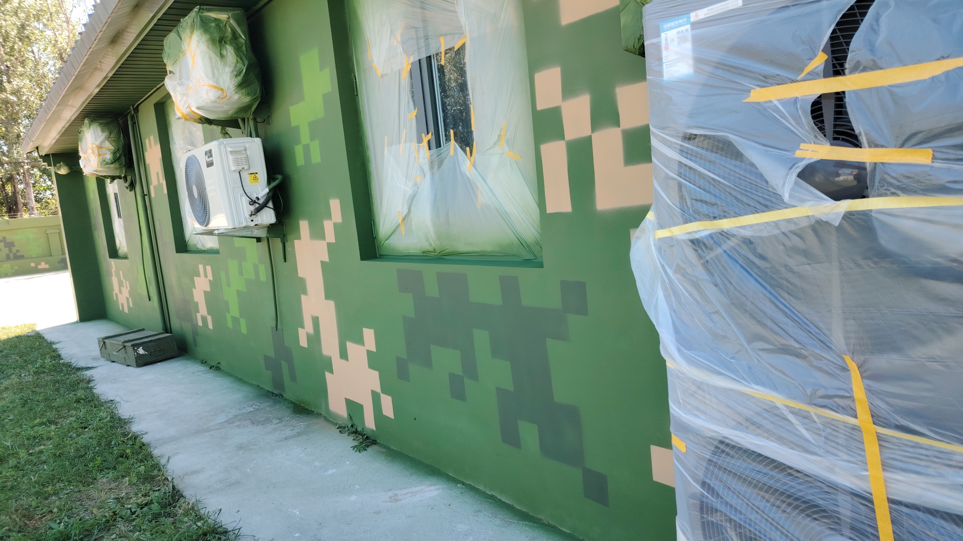 河南外墙迷彩漆施工多少钱 伪装迷彩漆  