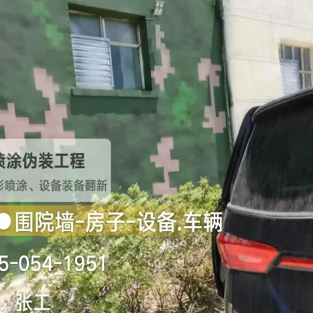 河南数码迷彩漆施工